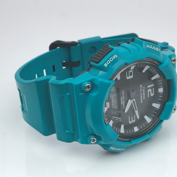 Casio Men Watch Blue AQ-S810W WR Self-Charging Sol - Picture 6 of 8